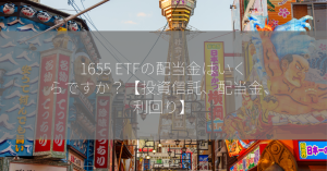 1655 ETFの配当金はいくらですか？【投資信託、配当金、利回り】